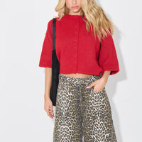 Posie Cardigan Cherry
