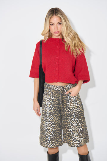 Posie Cardigan Cherry