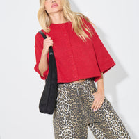 Posie Cardigan Cherry