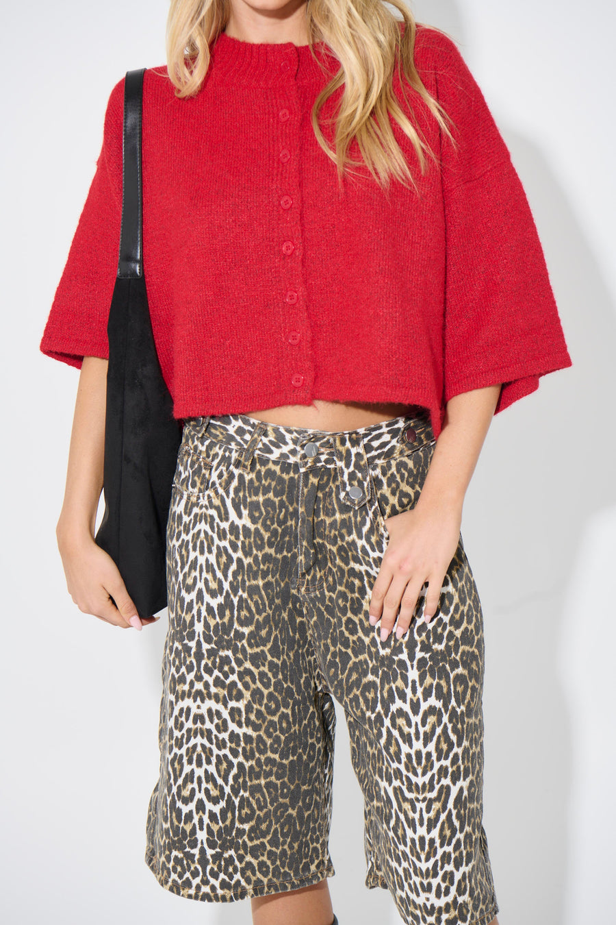 Posie Cardigan Cherry