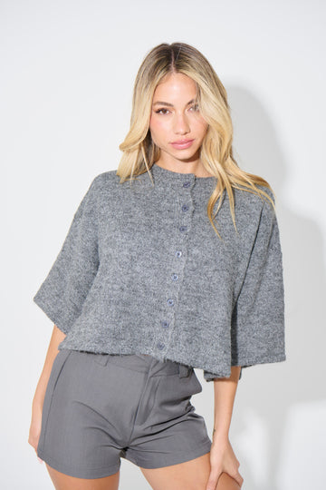 Posie Cardigan Dark Grey
