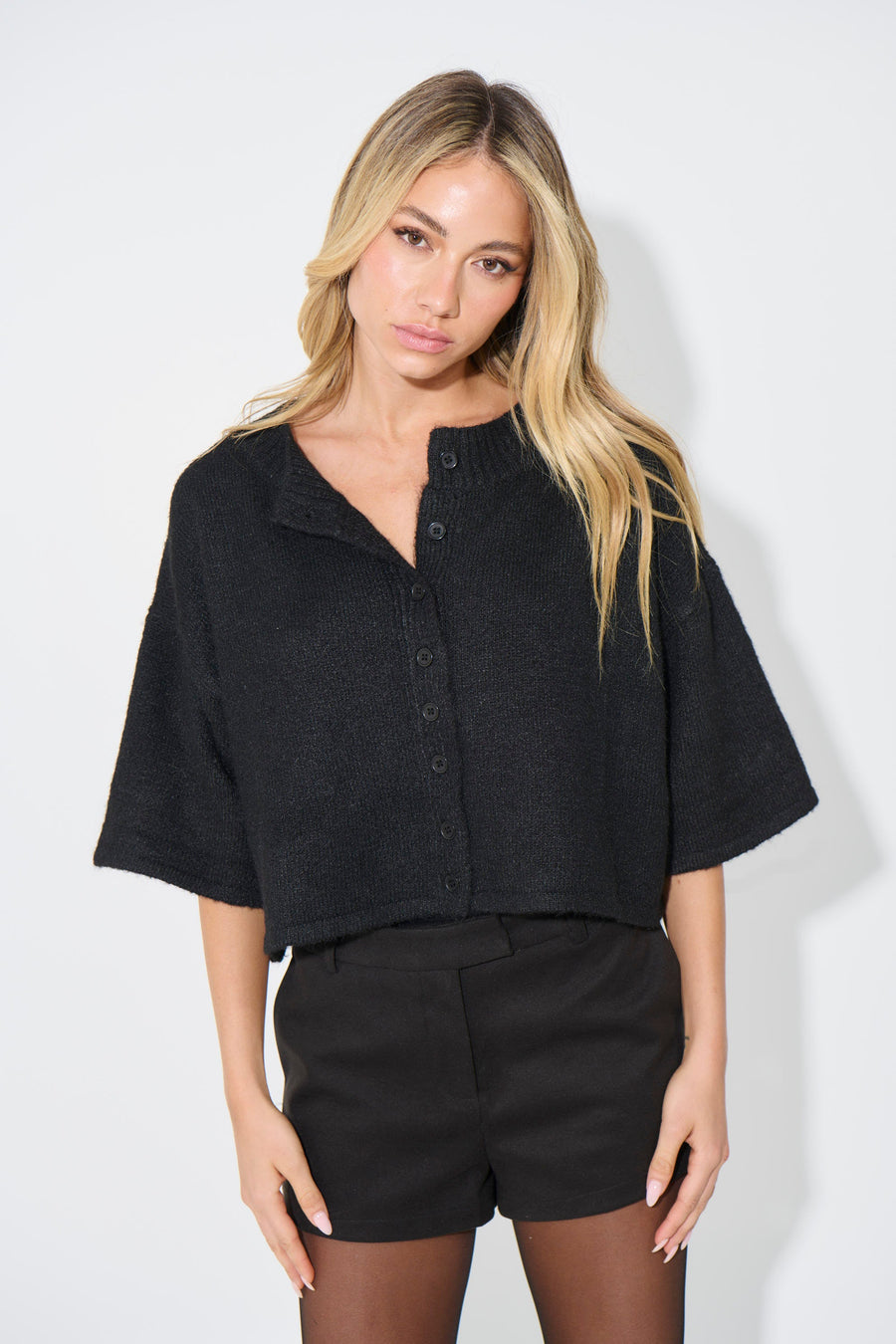 Posie Cardigan Black