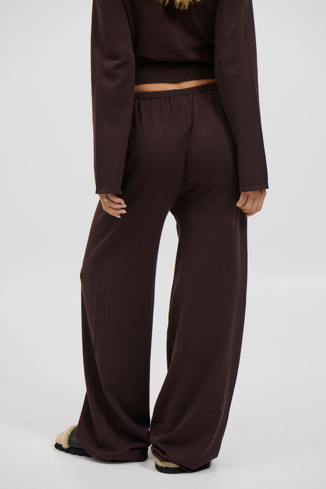 August Button Pant Chocolate