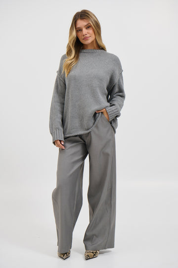 Toni Knit Jumper Grey