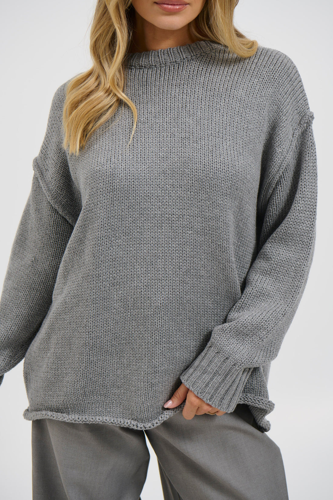 Toni Knit Jumper Grey
