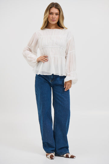 Jemimah Top White