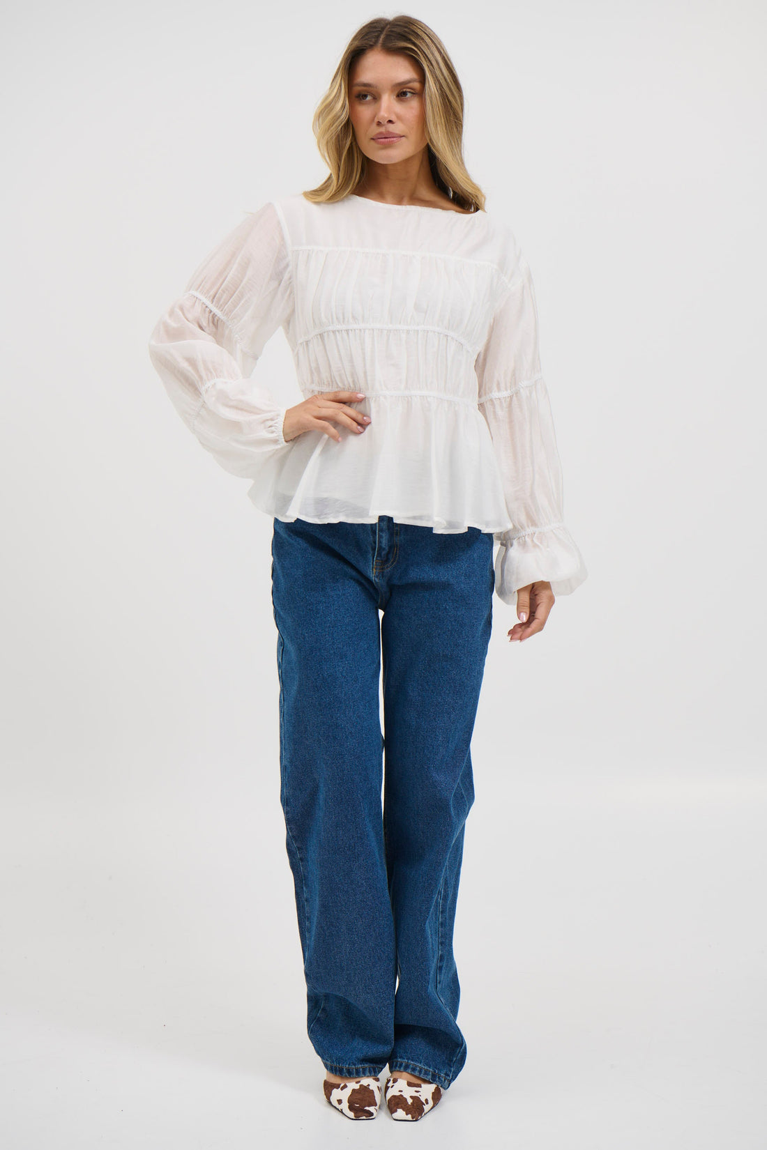Jemimah Top White