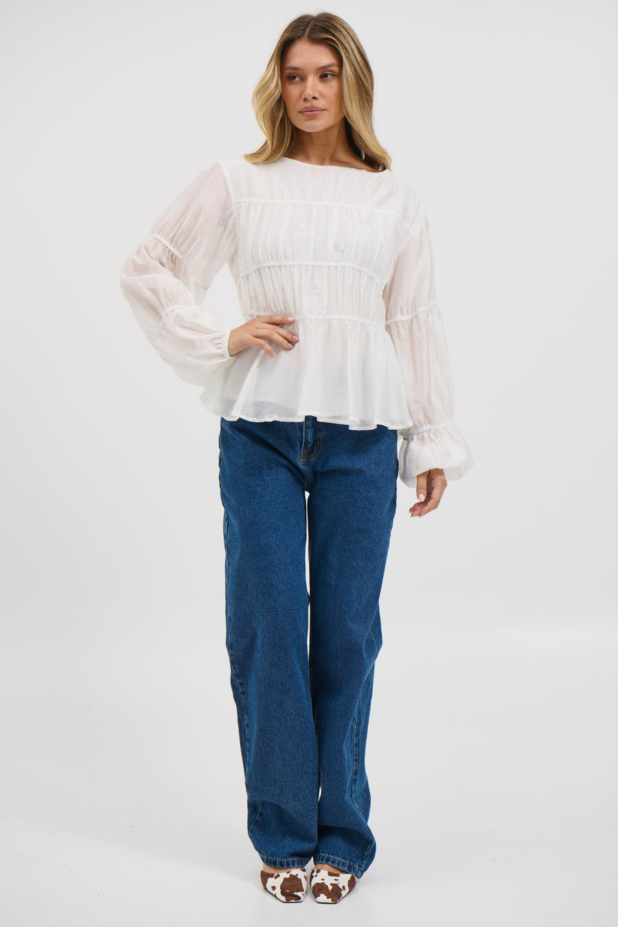 Jemimah Top White