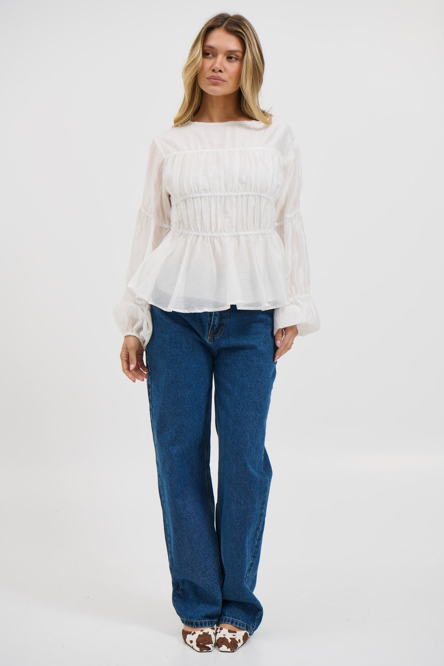 Jemimah Top White
