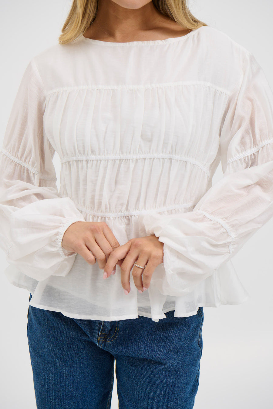 Jemimah Top White