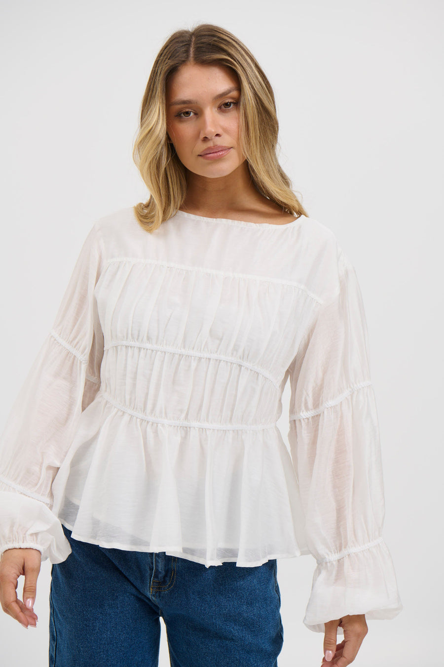 Jemimah Top White