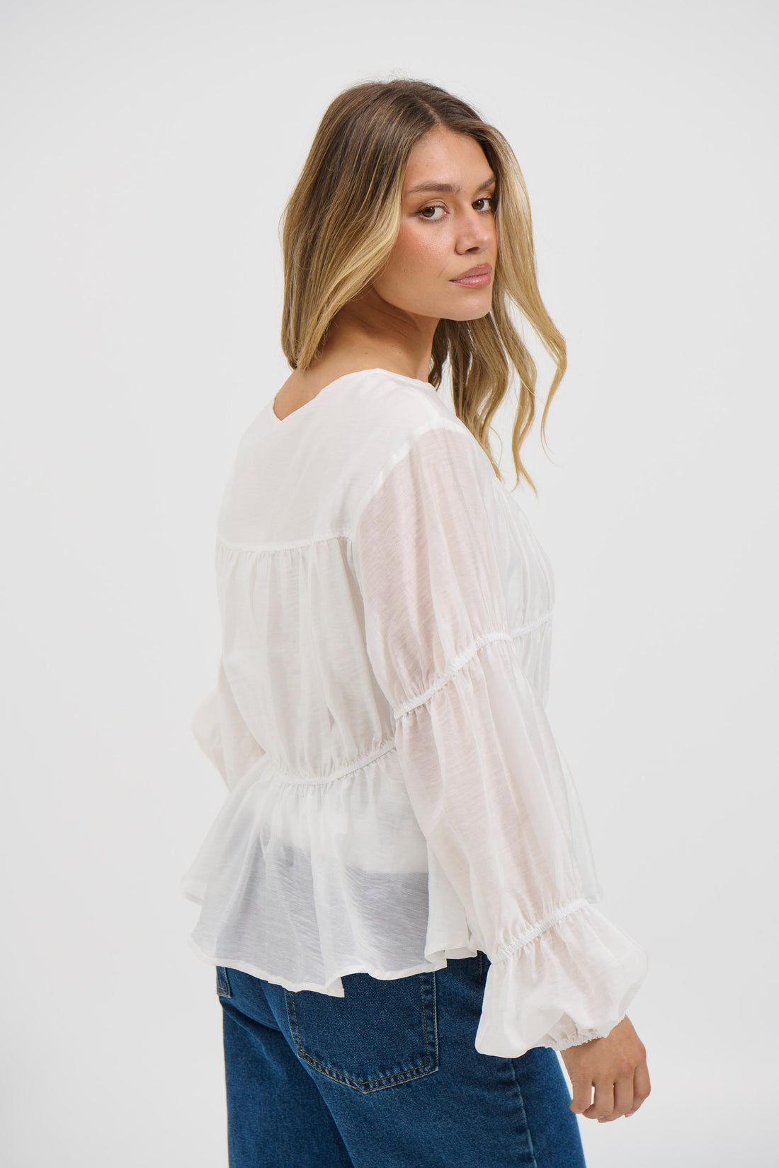 Jemimah Top White