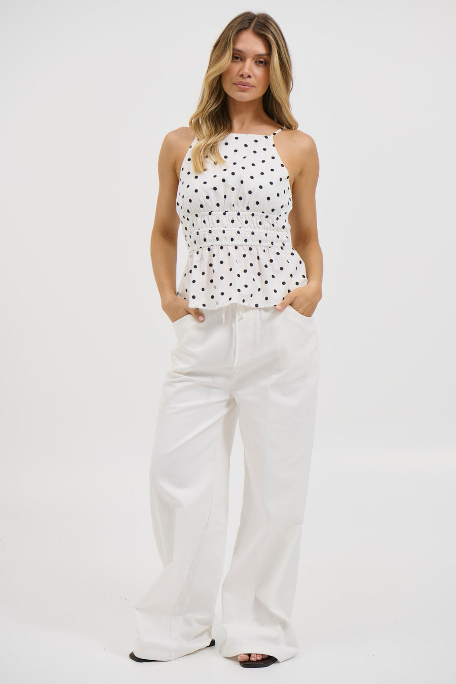 Eloise Top Black/White