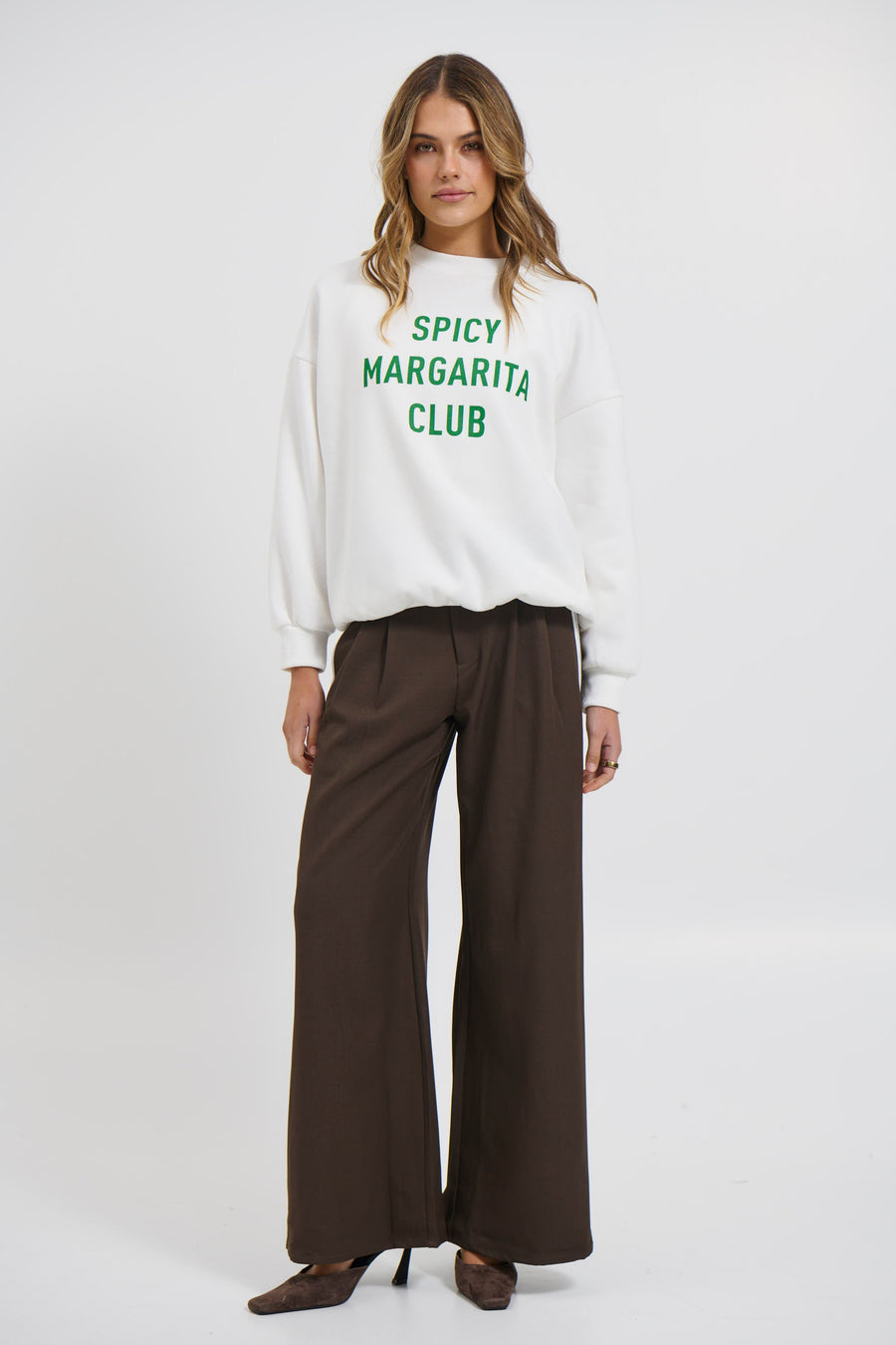 Spicy Marg Sweater White