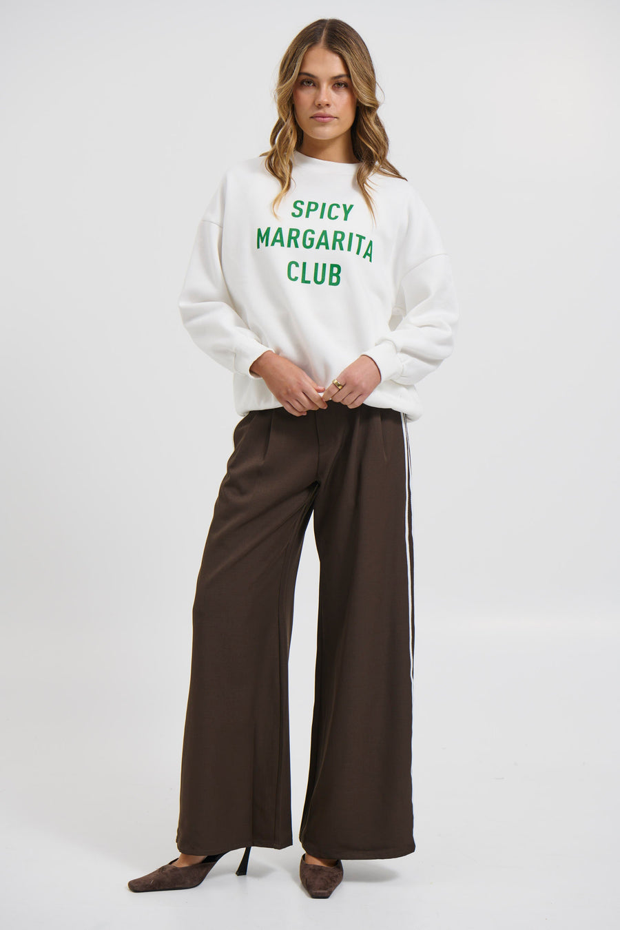 Spicy Marg Sweater White