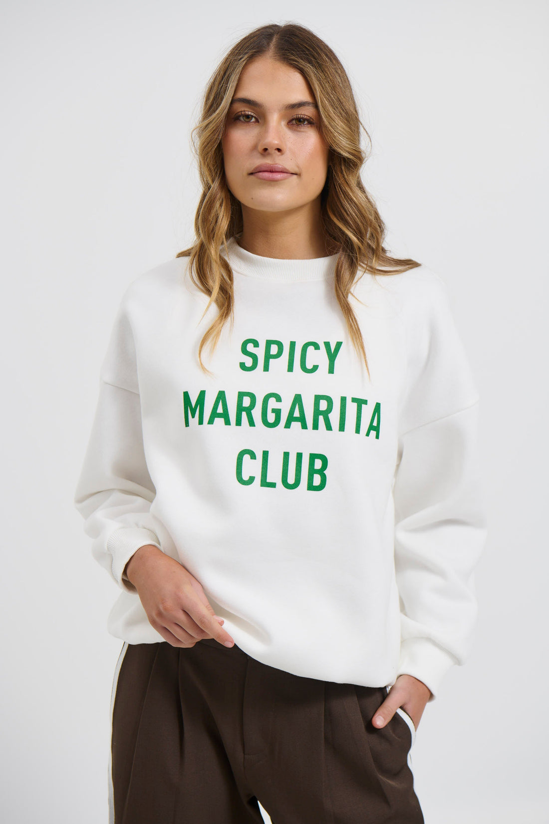 Spicy Marg Sweater White