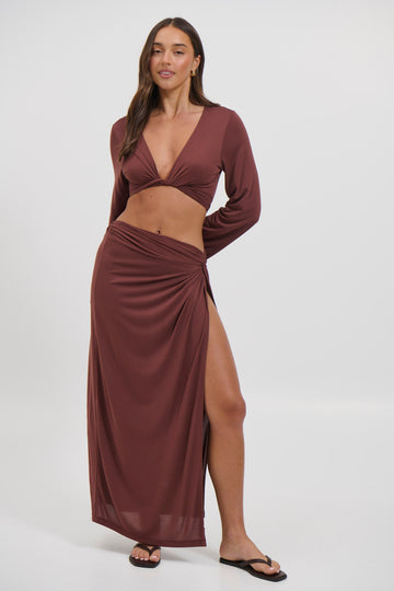 Adriana Skirt Chocolate