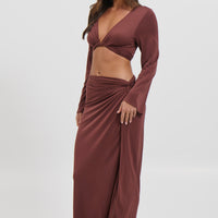 Adriana Skirt Chocolate