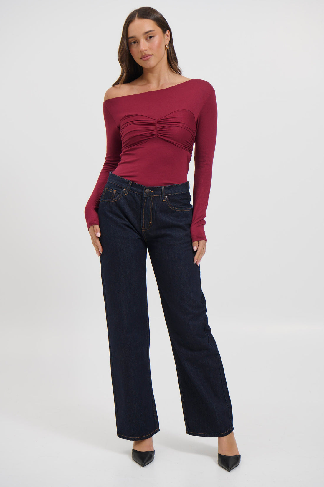 Claire Long Sleeve Wine