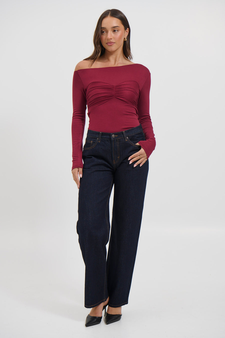 Claire Long Sleeve Wine