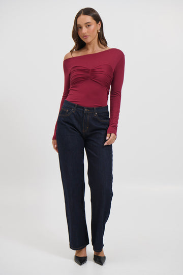 Claire Long Sleeve Wine