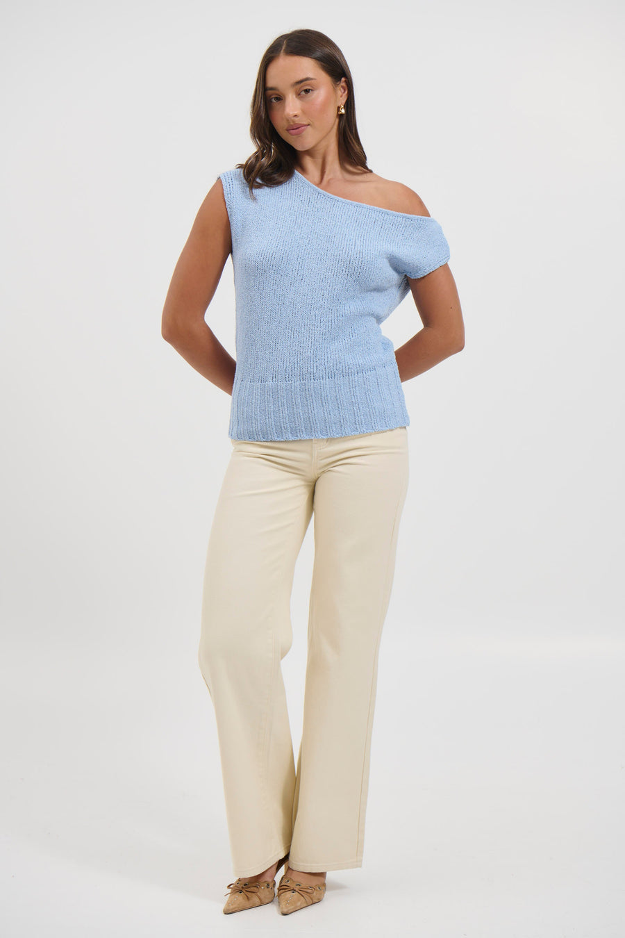 Rahlee Knit Top Sky