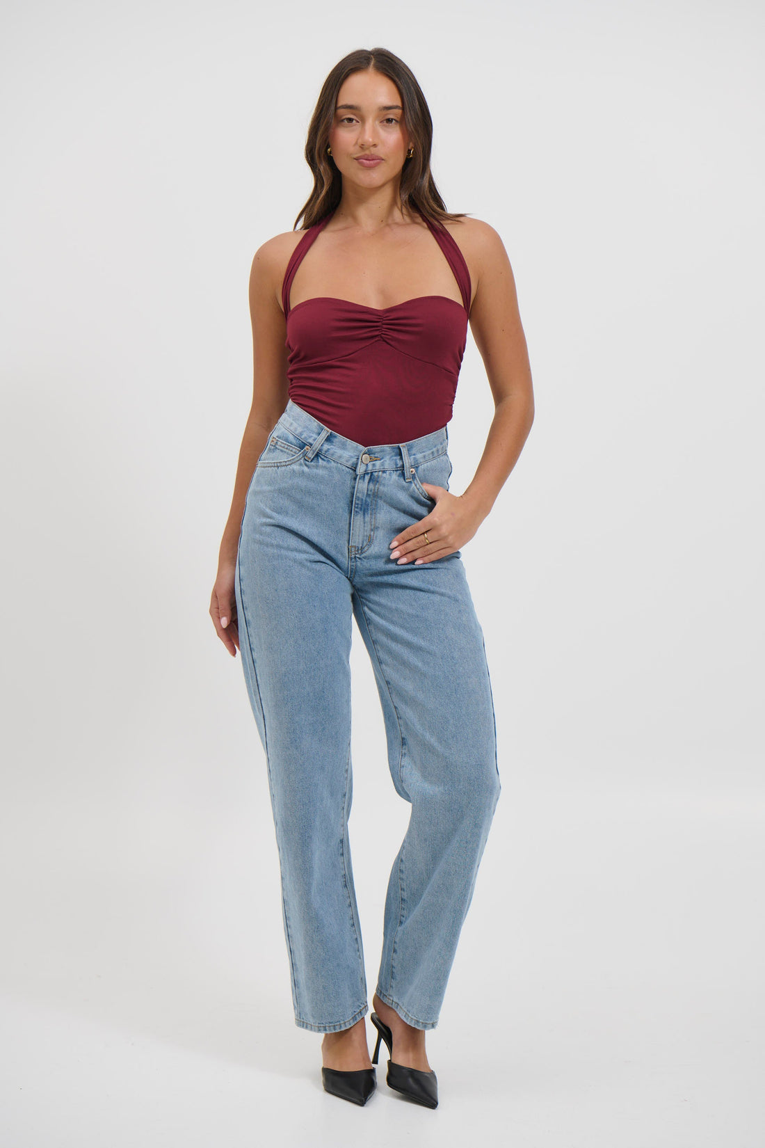 Lora Halter Top Wine