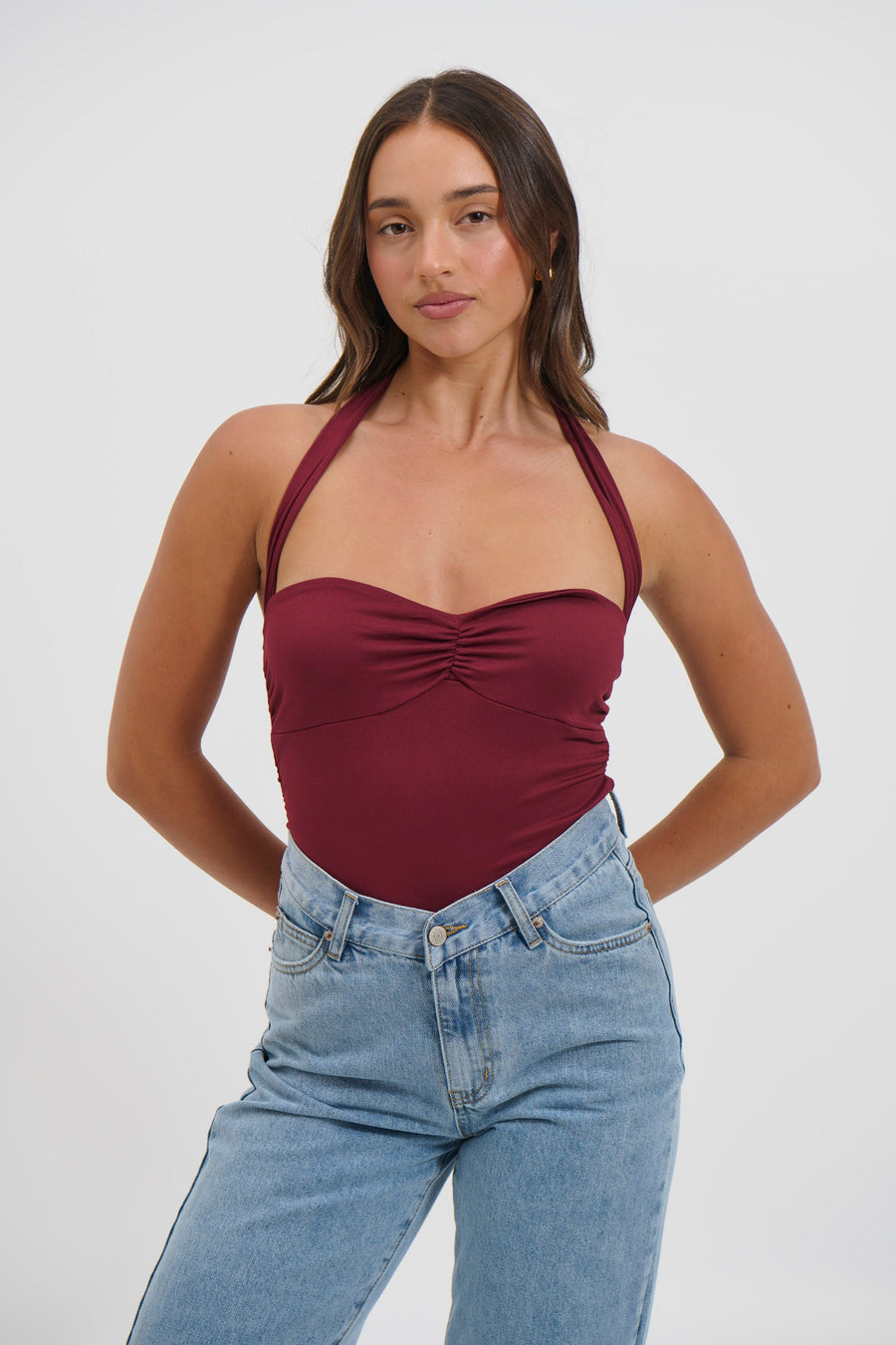 Lora Halter Top Wine