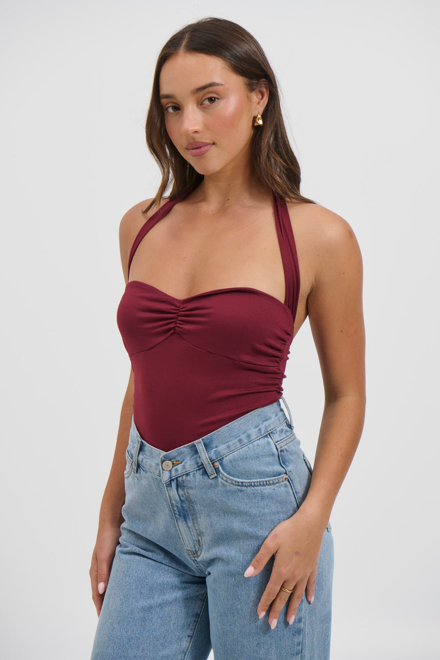 Lora Halter Top Wine
