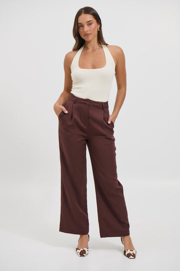 Katya Halterneck Top Off White