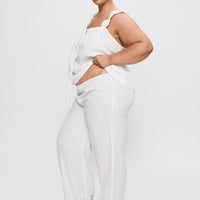 Santabelle Frill Pants White Curve