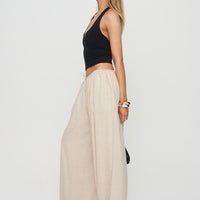 Beach Comber Linen Pant Beige