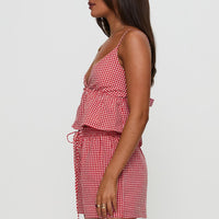 Lille Set Red Gingham