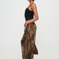 Fyre Wide Leg Pant Leopard