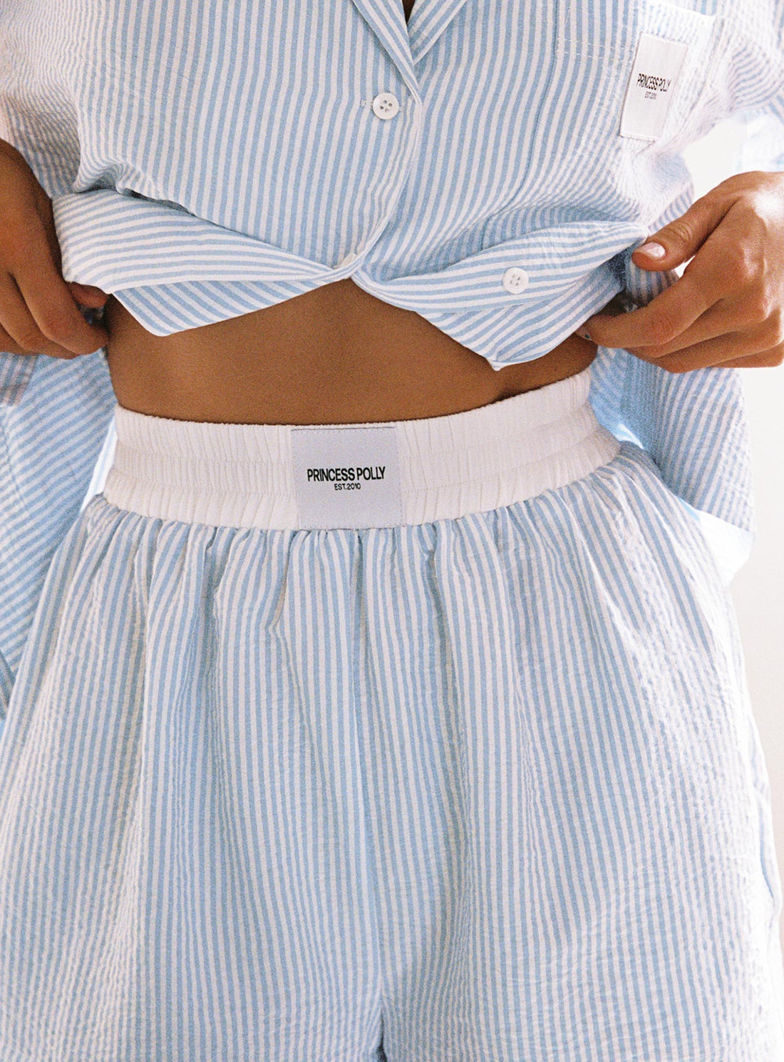 Early Riser Sleep Pants Blue Stripe