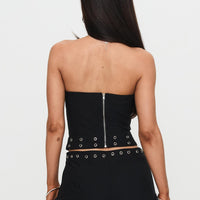 Passionette Strapless Top Black