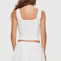 Traycie Corset Top White
