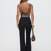 Aislyn Flare Pant Black