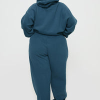 Princess Polly Track Pants Block / Cursive Text Slate Curve