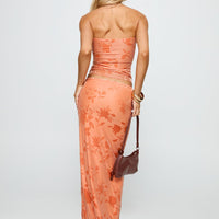 Mikah Maxi Skirt Orange