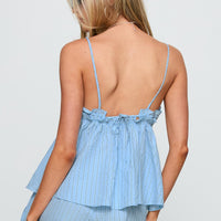 Abigayle Top Blue Stripe