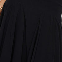 Agnette Low Rise Midi Skirt Black