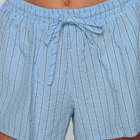 Abigayle Shorts Blue Stripe