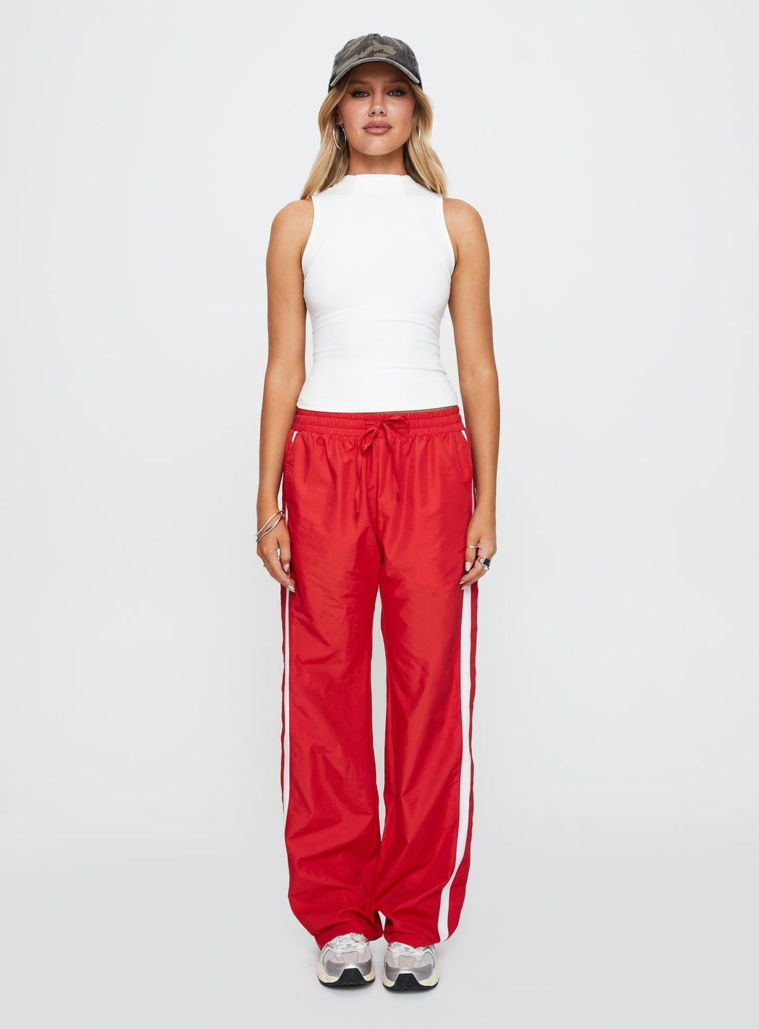 Keli Track Pants Red / White