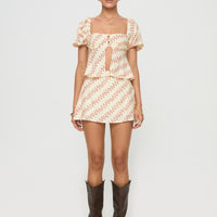 Adios Linen Blend Skort Multi
