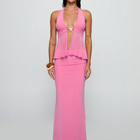 De Angelo Maxi Skirt Pink