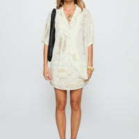 Caraliia Mini Skirt Cream