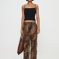 Fyre Wide Leg Pant Leopard