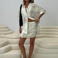 Caraliia Mini Skirt Cream