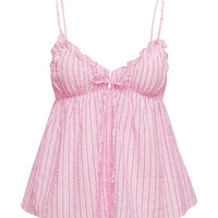 Abigayle Top Pink Stripe Petite